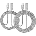 SIIG Zinc Alloy 2-Pack - USB cable kit - 24 pin USB-C (M) to USB (M) - USB 2.0 - 2.4 A