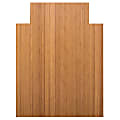 Anji Mountain Bamboo Roll-Up Chair Mat, 36" x 48", 1/4"-Thick, 9 1/4" Tongue, Natural 1 thumbnail image