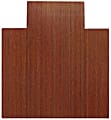 Anji Mountain Bamboo Roll-Up Chair Mat, 44" x 52", 1/4"-Thick, 9 1/4" Tongue, Dark Cherry 1 thumbnail image