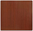 Anji Mountain Bamboo Roll-Up Chair Mat, 48" x 52", 1/4"-Thick, Dark Cherry 1 thumbnail image