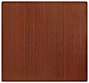 Anji Mountain Bamboo Roll-Up Chair Mat, 48" x 52", 1/4"-Thick, Dark Cherry