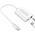 Naztech 3.5mm Audio + Charge Adapter With Lightning Connector, White 1 thumbnail image