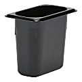 Cambro Camwear GN 1/9 Size 6" Food Pans, Black, Set Of 6 Pans