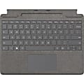 Microsoft Surface Pro Signature Keyboard - Keyboard - with touchpad, accelerometer, Surface Slim Pen 2 storage and charging tray - QWERTY - English - platinum - commercial - for Surface Pro 8, Pro X