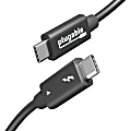 Plugable Thunderbolt 4 Cable with 240W Charging, Thunderbolt Certified, 3.3 Feet (1M),1x 8K Display, 40 Gbps - Compatible with USB4, Thunderbolt 3, USB-C, Driverless