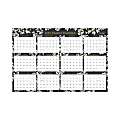 Blue Sky™ Laminated Monthly Calendar, 36" x 24", Baccara Dark, January To December 2023, 116053 1 thumbnail image