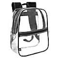 Trailmaker Mini Stadium Approved Backpack, 12”H x 10”W x 4”D, Clear/Black