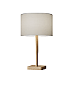 Adesso® Ellis Table Lamp, 21"H, White Shade/Brown Base 1 thumbnail image