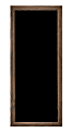 Excello Double-Sided Wall Mounted Magnetic Dry-Erase Whiteboard Chalkboard Combo Board, 25”H x 58"W x 1-5/16", Brown