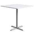 KFI Studios Proof Square Conference Table with Pedestal X Base, 41”H x 42”W x 42”D, Designer White/Silver 1 thumbnail image