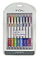TUL® Retractable Gel Pens, Limited Edition, Medium Point, 0.7 mm, White Barrels, Assorted Bright Ink, Pack Of 8 Pens