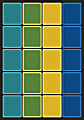 Joy Carpets® Kids' Essentials Rectangle Area Rug, Blocks Abound™, 5-1/3' x 7-33/50', Earthtone 1 thumbnail image