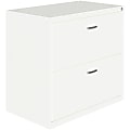 LYS NuSparc 30"W Lateral File 2 Drawer w/ Arc Pull, White, 1 Each 1 thumbnail image