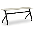 basyx by HON® Multipurpose 72"W Flip-Top Training Table, Light Gray