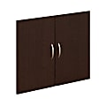 Bush Business Furniture Components Half-Height 2 Door Kit, Mocha Cherry, Standard Delivery