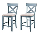 Coast to Coast Counter-Height Dining Chairs, Natural, Set Of 2 Chairs