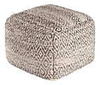 Anji Mountain Cherokee Pouf Ottoman, Slate 1 thumbnail image