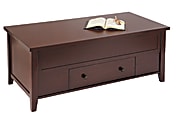 Style@Work by Thomasville Mansfield Lift Top Coffee Table With Storage, 18"H x 47"W x 23 3/4"D, Warm Mahogany