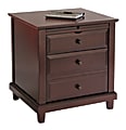 Style@Work by Thomasville Mansfield Accent Table With Storage, Warm Mahogany