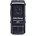 CyberPower TRB1A2 International Travel Adapter - VAC - Type A, Type C, Type G, & Type I Input Plugs, Black, 1YR Warranty 1 thumbnail image