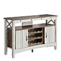 Bestier 50"W Storage Cabinet With LED Light, Wash White 1 thumbnail image