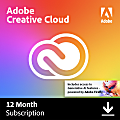 Adobe Creative Cloud Indiv 2025, 1 YR Subscription, Mac & Windows, Download