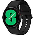 Samsung Galaxy Watch4, 40mm, Black, Bluetooth - 16 GB - 1.50 GB Standard Memory - 1.2" - Android Wear - Bluetooth - Black - Aluminum Case - Health & Fitness - Water Resistant - IP68 Water Resistant