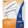 Avery® Big Tab Insertable Plastic Dividers, 8-1/2" x 11", Clear, Pack Of 8 Dividers