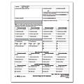 ComplyRight W-2C Inkjet/Laser Tax Forms For 2017, Copy 1 For State/City/Local Tax Department Or Employer Copy D, 8 1/2" x 11", Pack Of 50 Forms