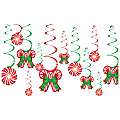 Amscan Christmas Candy Cane Swirl Hanging Decorations, Pack Of 48 Decorations 1 thumbnail image