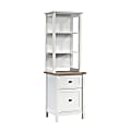 Sauder® Cottage Road 18"D Vertical 2-Drawer File Cabinet Bookcase Tower, White/Lintel Oak 1 thumbnail image