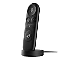 Microsoft Presenter+ Device Remote Control - For Visual Presenter - 32 ft Operating Distance - Black, Matte Black