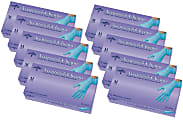 Accutouch Chemo Disposable Powder-Free Nitrile Exam Gloves, Medium, Blue, 100 Gloves Per Box, Case Of 10 Boxes 1 thumbnail image
