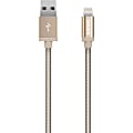 Kanex Sync/Charge Lightning/USB Data Transfer Cable - 6.56 ft Lightning/USB Data Transfer Cable - First End: Lightning - Second End: USB - Gold