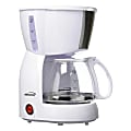 Brentwood 4-Cup Coffee Maker, 11" x 6", White 1 thumbnail image