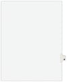Avery® Individual Legal Dividers Avery® Style, Letter Size, Side Tab #19, White Dividers/White Tabs