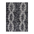 Anji Mountain Smiljan Rug’d Chair Mat, 1/4"H x 36”W x 48”D, Black/White 1 thumbnail image