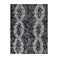 Anji Mountain Smiljan Rug’d Chair Mat, 1/4"H x 36”W x 48”D, Black/White 1 thumbnail image