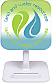 Custom Qi-Certified Stand Wireless Charging Pad, 4" x 4" 1 thumbnail image