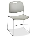 Lorell® Plastic Stacking Chair, Gray, Set Of 4 1 thumbnail image