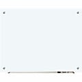 Lorell® Non-Magnetic Unframed Dry-Erase Glass Whiteboard, 48" x 36", Frost