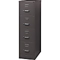 Lorell® Fortress 26-1/2"D Vertical 4-Drawer Letter-Size File Cabinet, Medium Tone