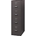 Lorell® Fortress 26-1/2"D Vertical 4-Drawer Letter-Size File Cabinet, Medium Tone 1 thumbnail image