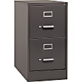 Lorell® Fortress 26-1/2"D Vertical 2-Drawer Letter-Size File Cabinet, Medium Tone