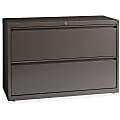Lorell® Fortress 42"W x 18-5/8"D Lateral 2-Drawer File Cabinet, Gray 1 thumbnail image