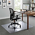 Lorell® Big and Tall Polycarbonate Low Pile Studded Chair Mat, 46" x 60" 1 thumbnail image