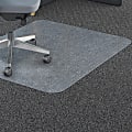 Lorell® Big and Tall Polycarbonate Low Pile Studded Chair Mat, 46" x 60"