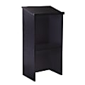 Alpine AdirOffice Stand-Up Floor Podium Lectern, 45-13/16”H x 23”W x 15”D, Black