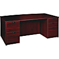 Lorell Prominence 79000 Series Mahogany Pedestal Desk 1 thumbnail image