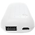 iEssentials 4000mAh Power Bank - For Smartphone, USB Device - Lithium Ion (Li-Ion) - 4000 mAh - 3.40 A - 5 V DC Output - 5 V DC Input - 1 x - White 1 thumbnail image
